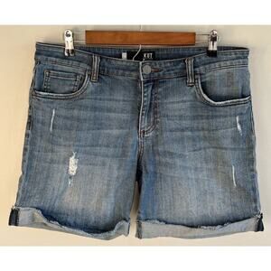 KUT From The Kloth Style KS0407MB3 Rolled Hem Shorts Size 10 Stretch Women’s